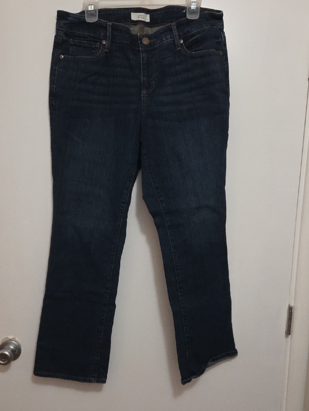 LOFT Dark Blue Straight Leg Jeans 16